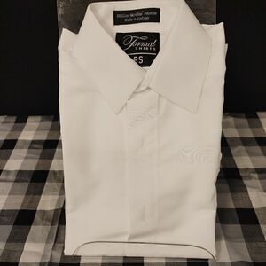 BOY'S WHITE FORMAL SHIRTS TUXEDO SHIRT BS